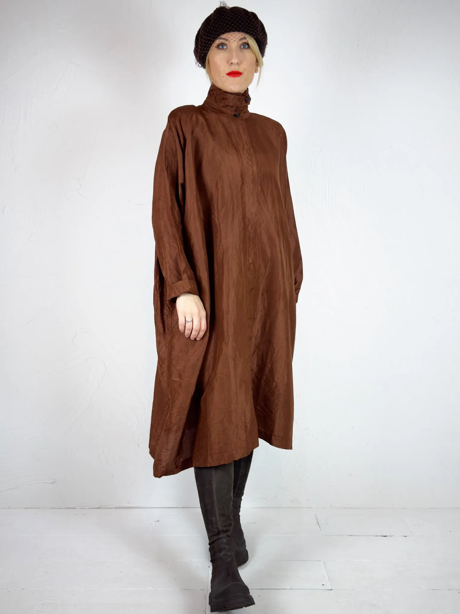 Christian Peau Oversized Silk Shirt with Collar Cuff- 2 Colours