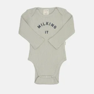 Claude & Co, Milking It Pistachio Rib Bodysuit