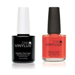 CND - Vinylux Topcoat & Electric Orange 0.5 oz - #112