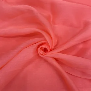 Dark Peach Solid Tissue Fabric