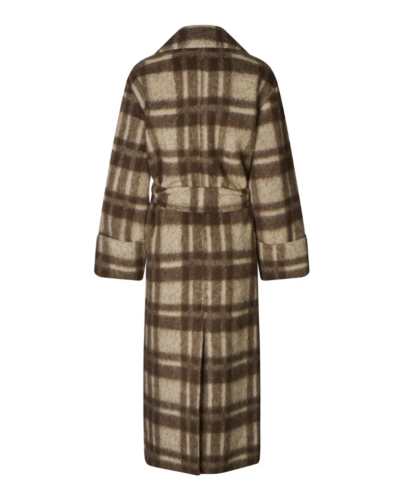 Dea Kudibal Clorissa Beaver Check Coat