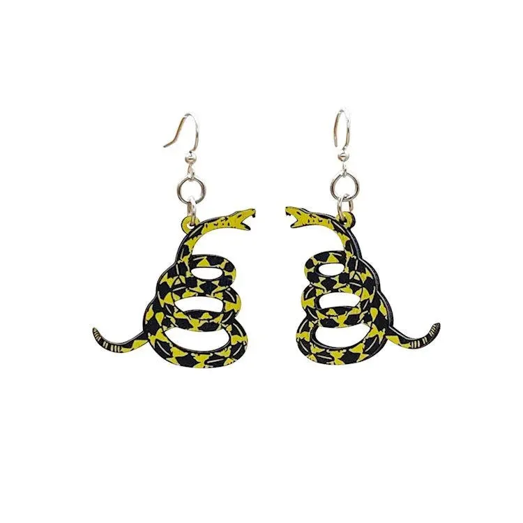 Don't Tread on Me Snake Earrings