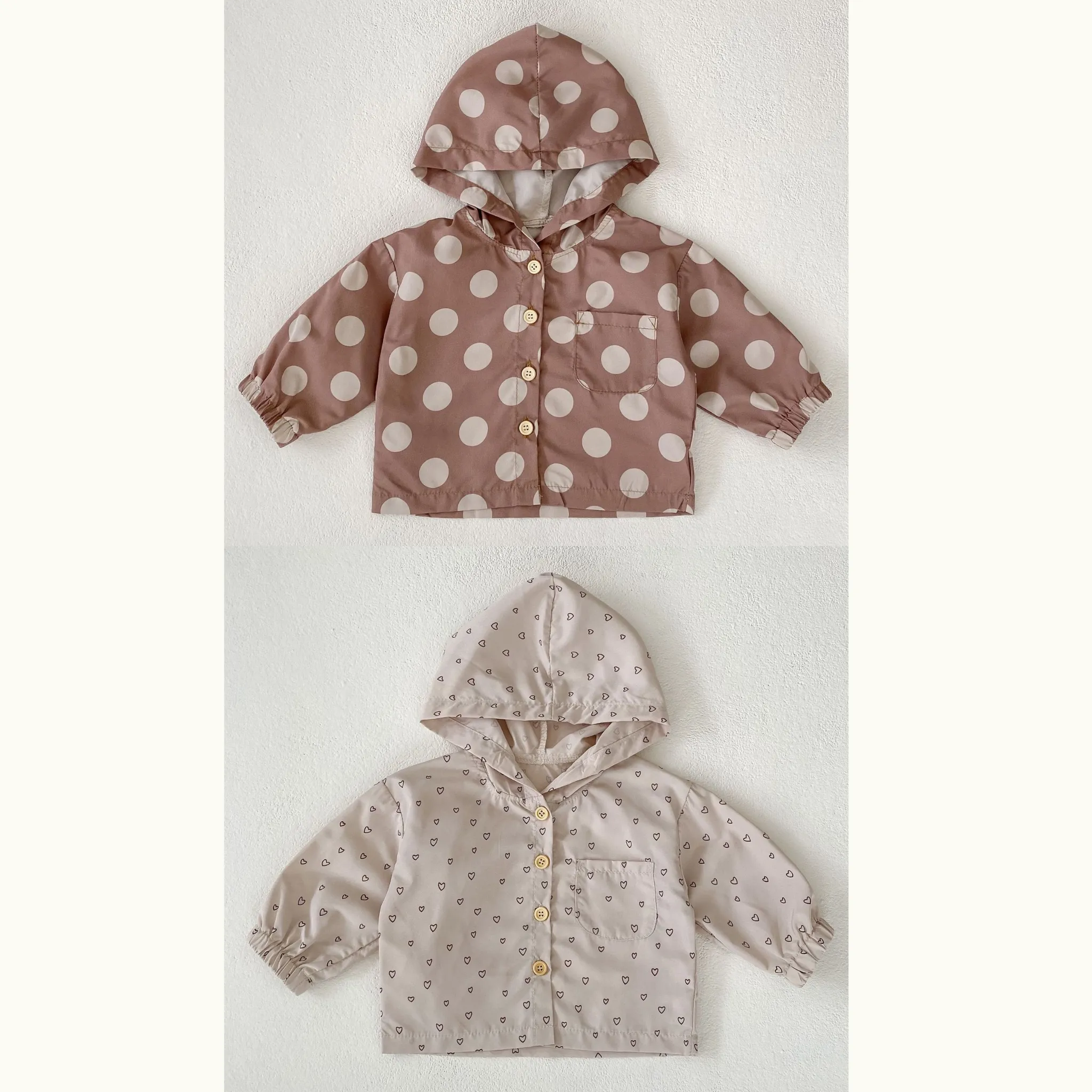 Earthy Baby Windbreaker Coat for Girls