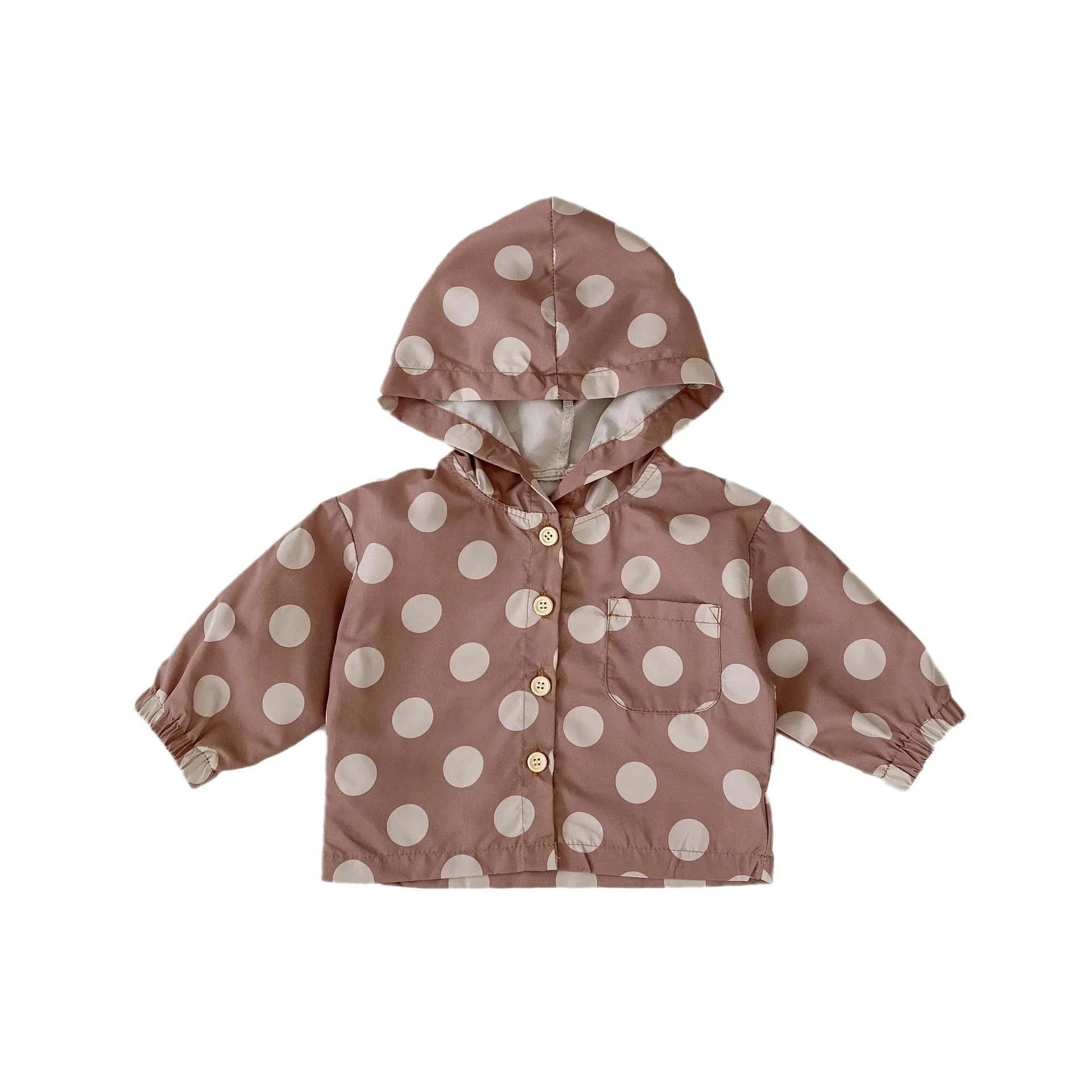 Earthy Baby Windbreaker Coat for Girls