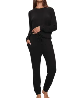 Eberjey Women Cozy Time Jogger Black