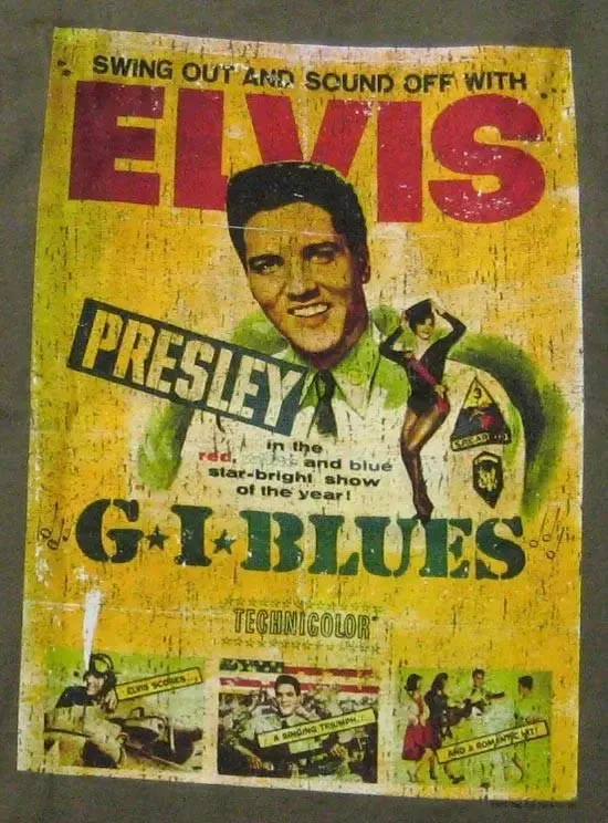 Elvis GI Blues Poster T-Shirt