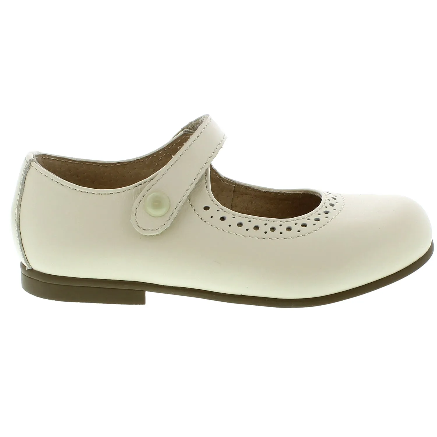 Emma Kid's Mary Jane Shoe - Bone Pearlized