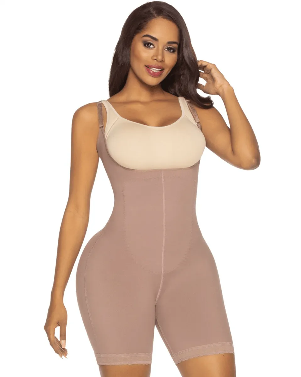 Equilibrium Soft And Smooth Shapewear Mid Thigh Bodysuit