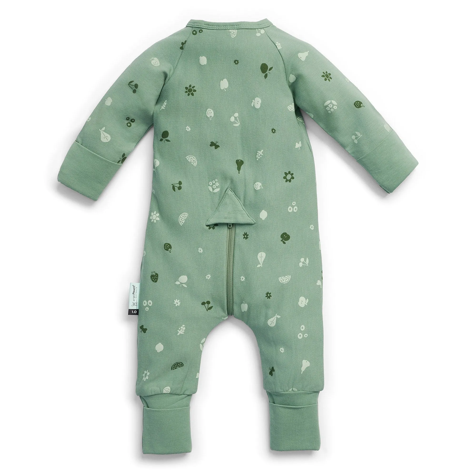 ergoPouch Long Sleeve Sleep Zip Bodysuit 0.2 TOG - Sweet Orchard