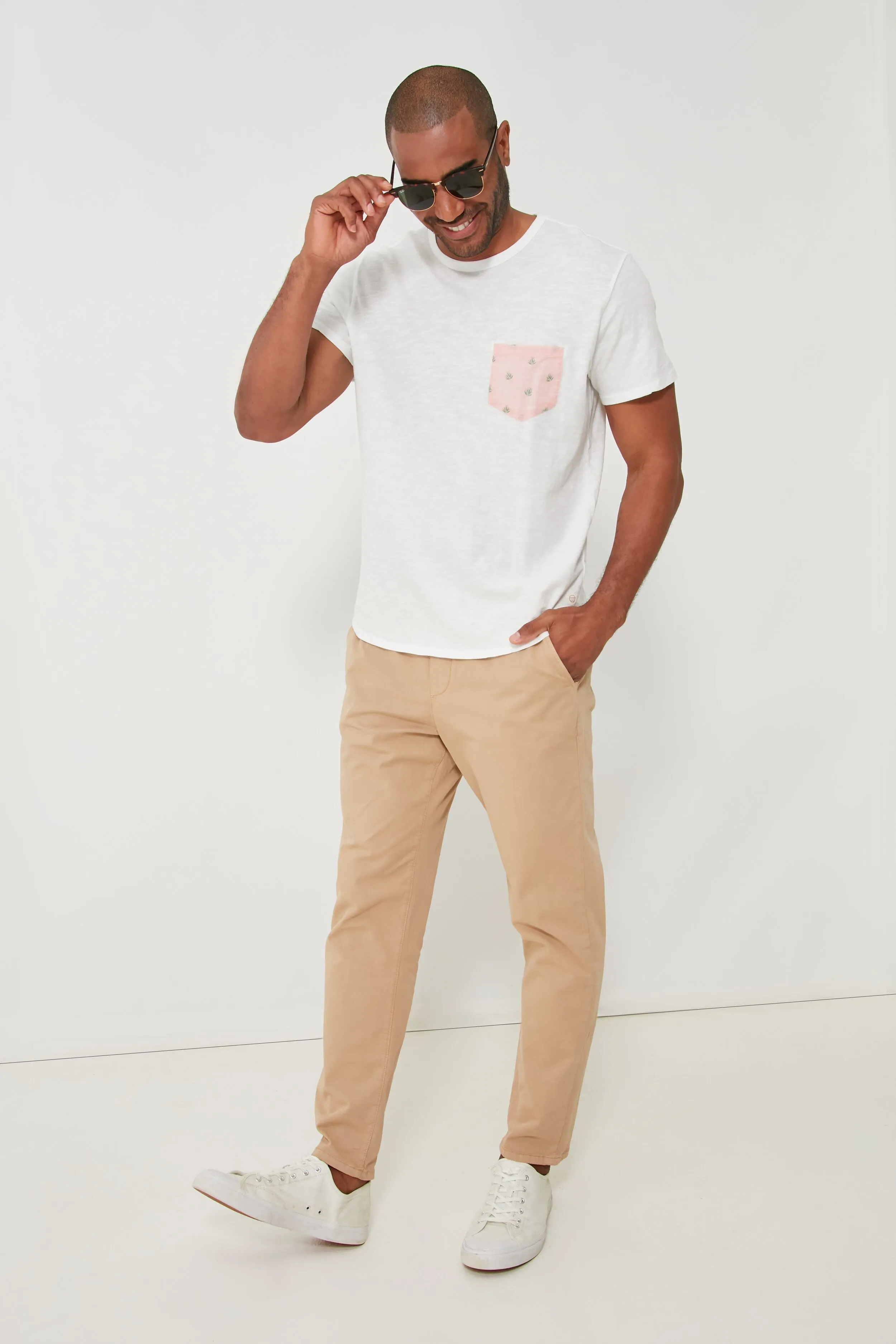 Faded Khaki Athletic Fit Saturday Pant