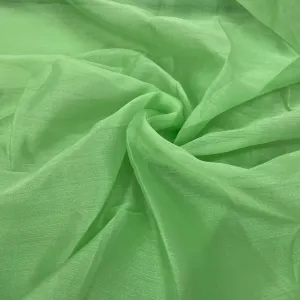 Fern Green Solid Tissue Fabric