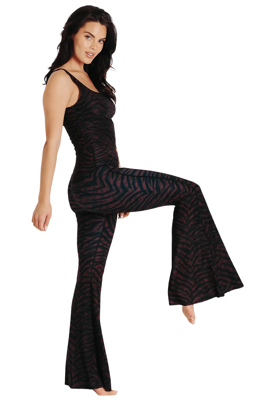 Fierce Feline Printed Bell Bottoms