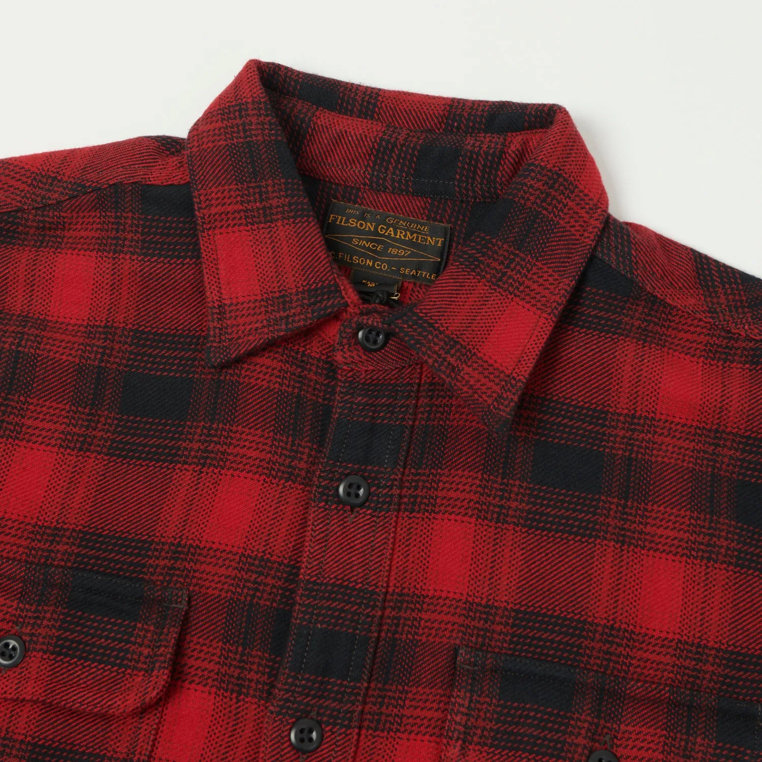 Filson Vintage Flannel Work Shirt - Red Oak Ombre