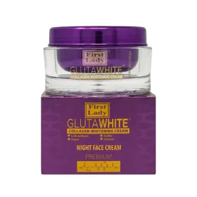 First Lady GlutaWhite Collagen Whitening NIGHT Face Cream with Glutathione & Shea Butter