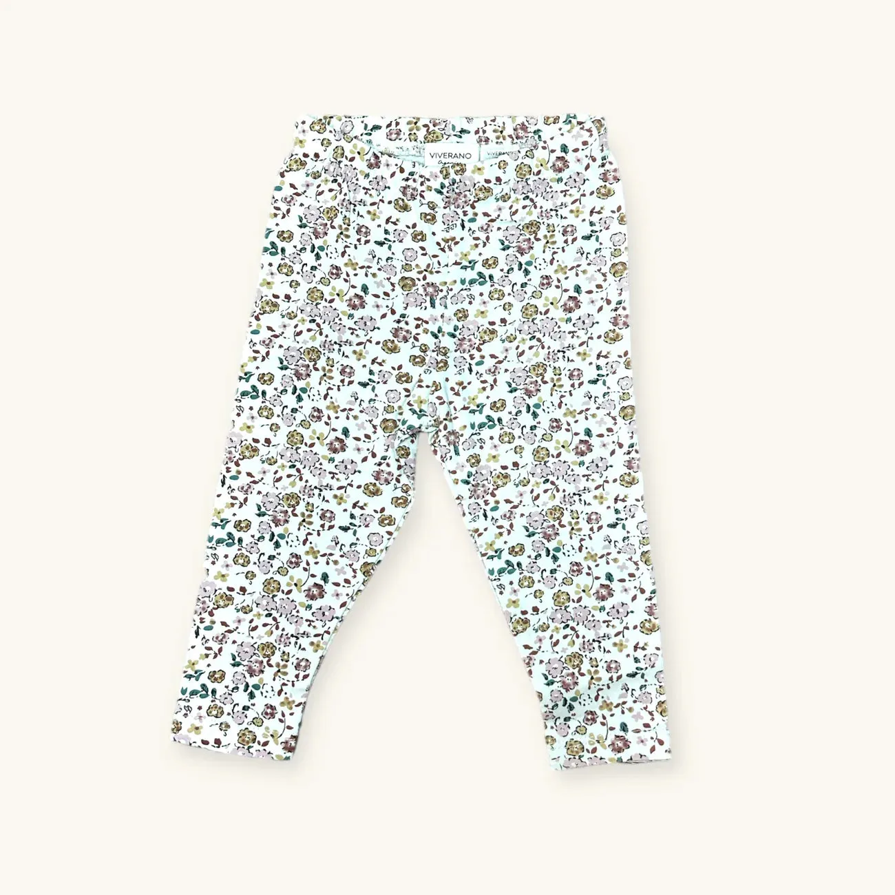 Floral Jersey Stretch Baby Legging Pants