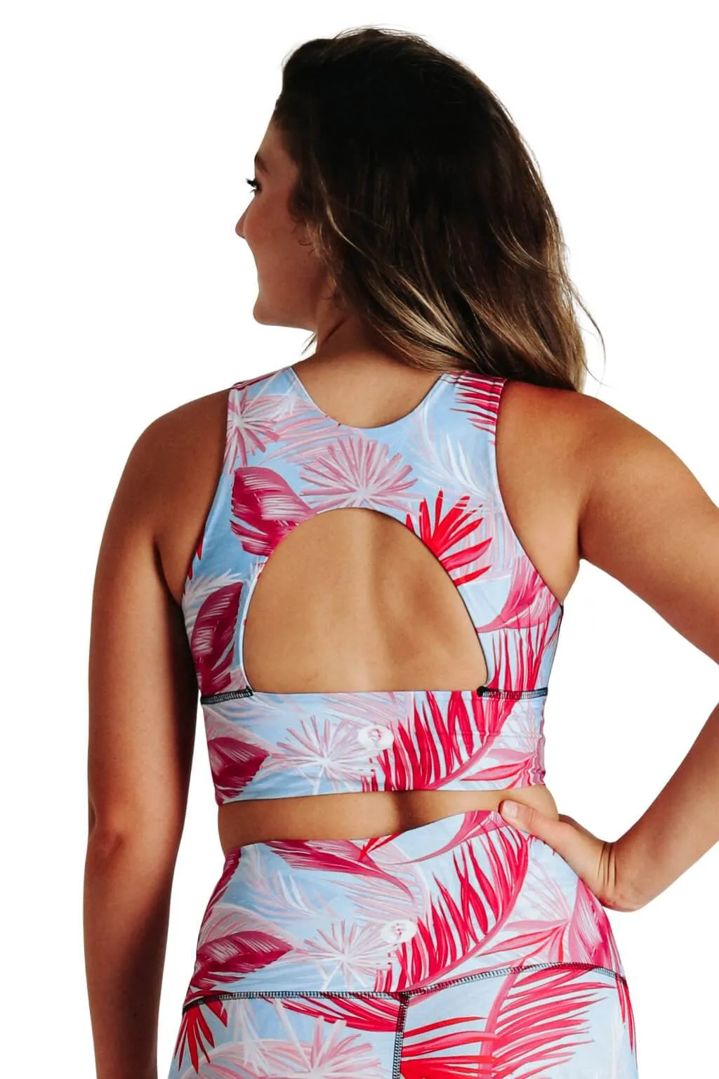 Free Range Sports Bra - Hot Tropic