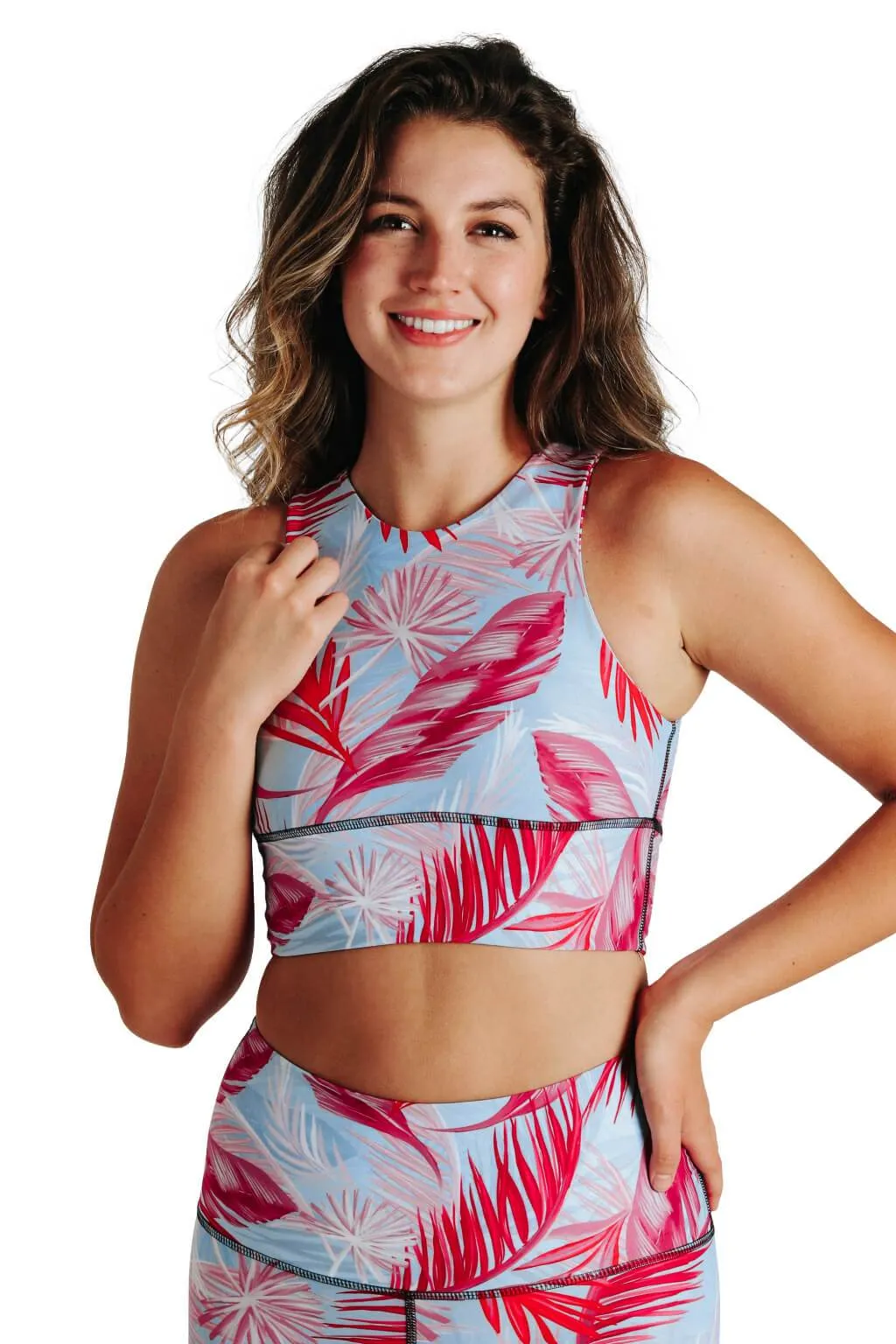 Free Range Sports Bra - Hot Tropic