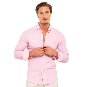 FROG Stretch Button Down Shirt - Pink