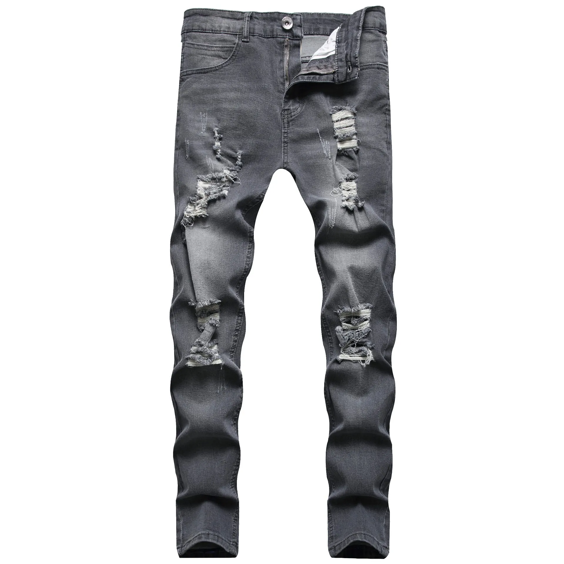 Funki Buys | Pants | Men's Ripped  Distressed Skinny Jeans