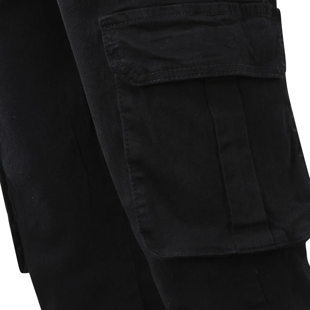 Funki Buys | Pants | Men's Stretch Slim Fit Cargo Skinny Jeans