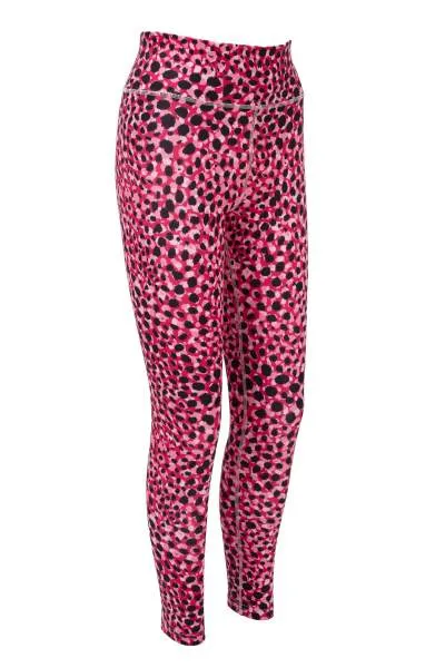 Glamour Puss Pink Animal Print Yoga Pants