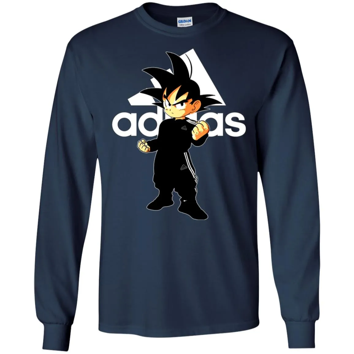 Goku Treding Adidas White T-shirt Men Long Sleeve Shirt