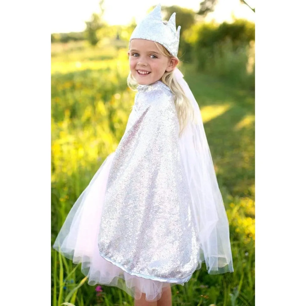 Great Pretenders Reversible Silver Sequins Cape