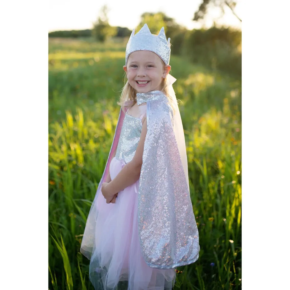 Great Pretenders Reversible Silver Sequins Cape