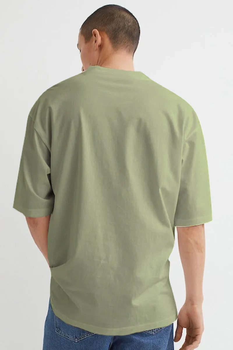 Green Oversized T-Shirt Front