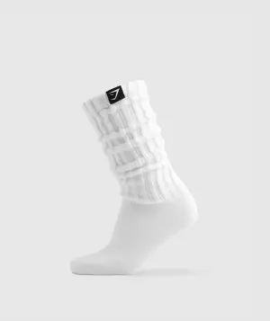 Gymshark Comfy Rest Day Socks - White