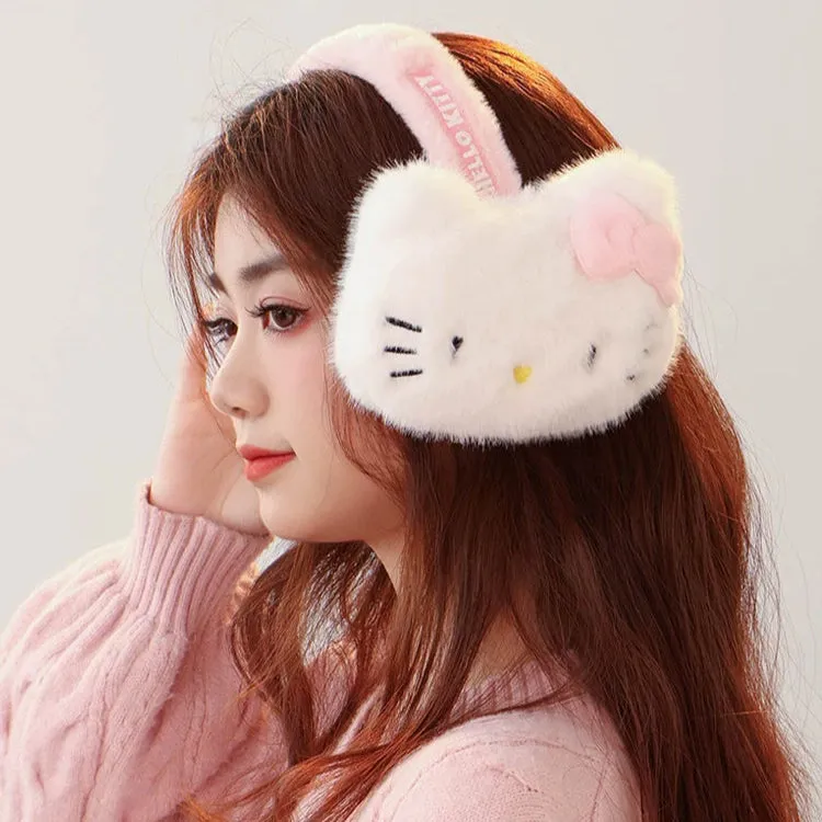 Hello Kitty Headband Winter Ear Muffs