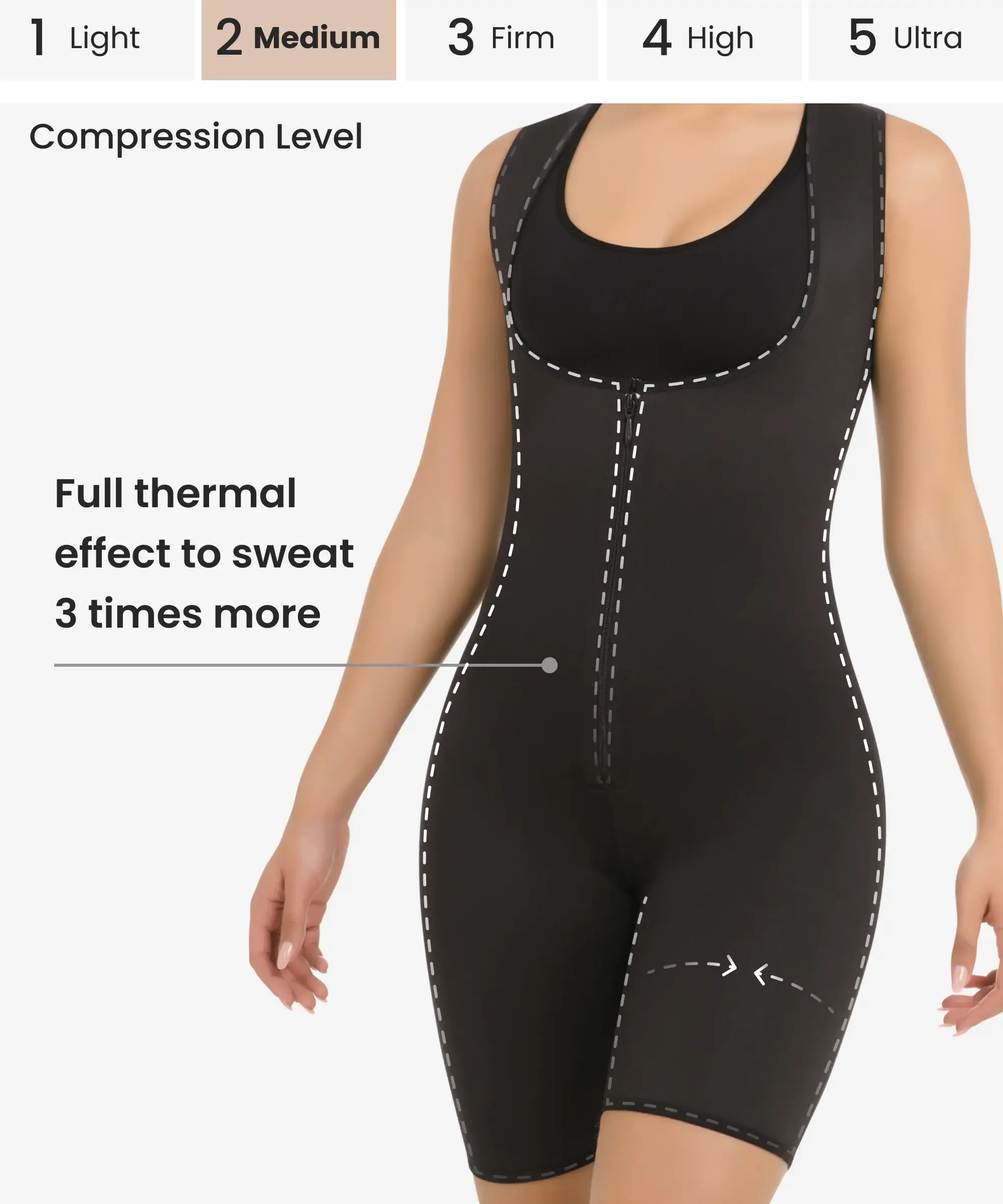 High performance thermal body suit - Style 8016