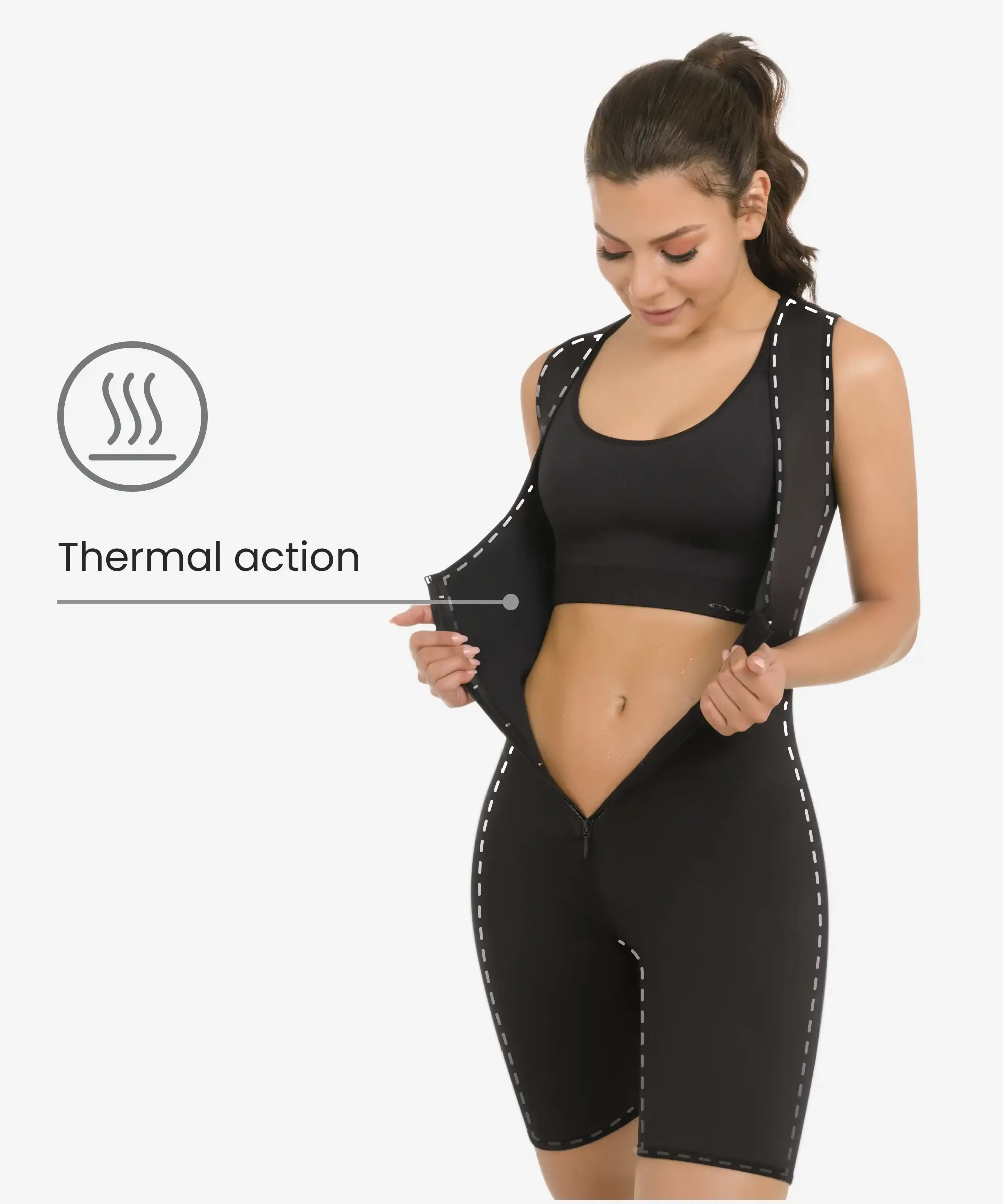 High performance thermal body suit - Style 8016