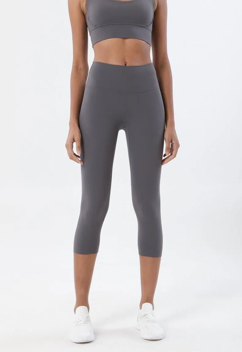 HIGH WAISTED NUDE 3/4 LEGGINGS