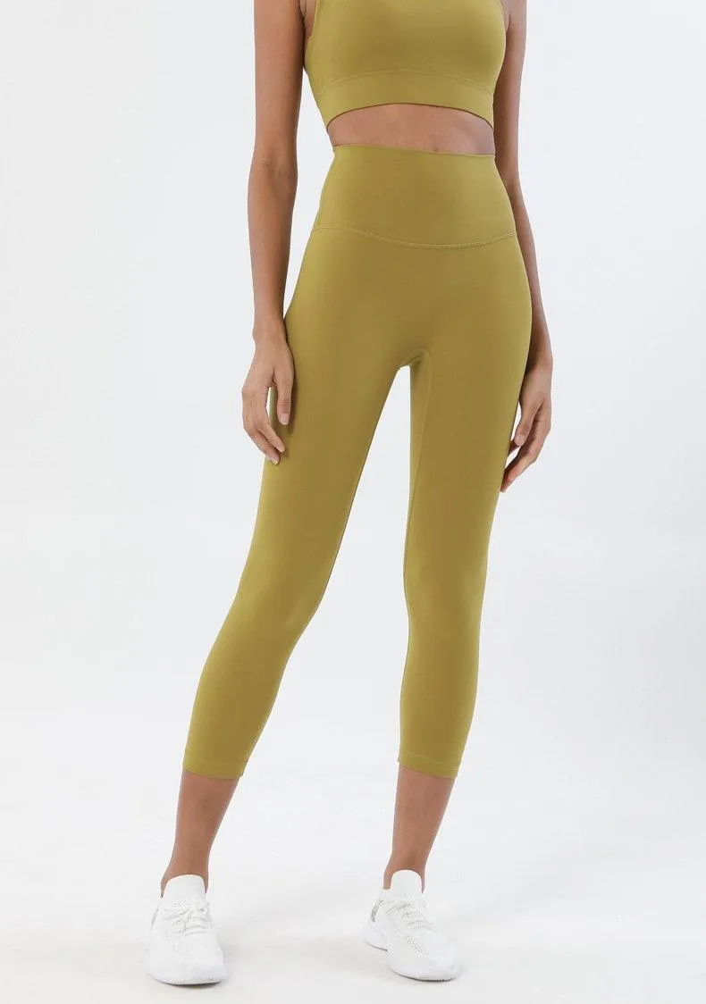 HIGH WAISTED NUDE 3/4 LEGGINGS