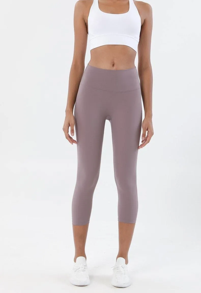 HIGH WAISTED NUDE 3/4 LEGGINGS