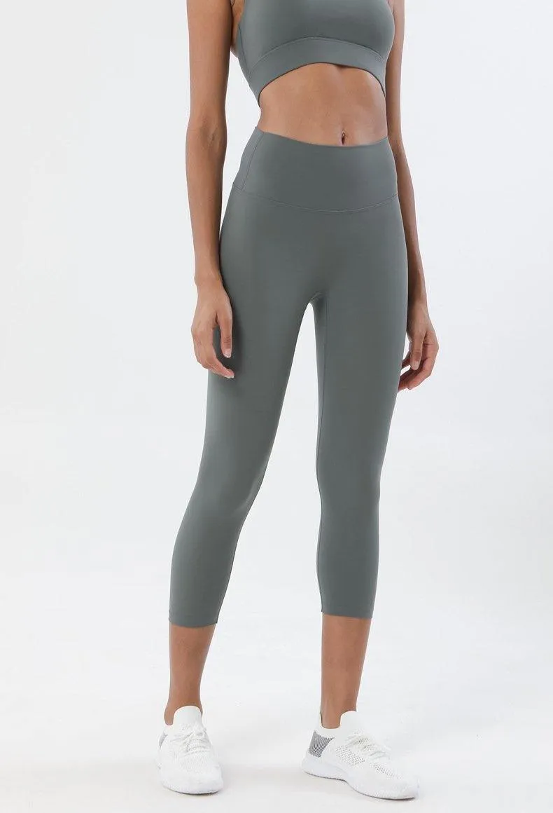 HIGH WAISTED NUDE 3/4 LEGGINGS