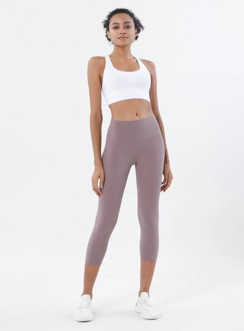 HIGH WAISTED NUDE 3/4 LEGGINGS