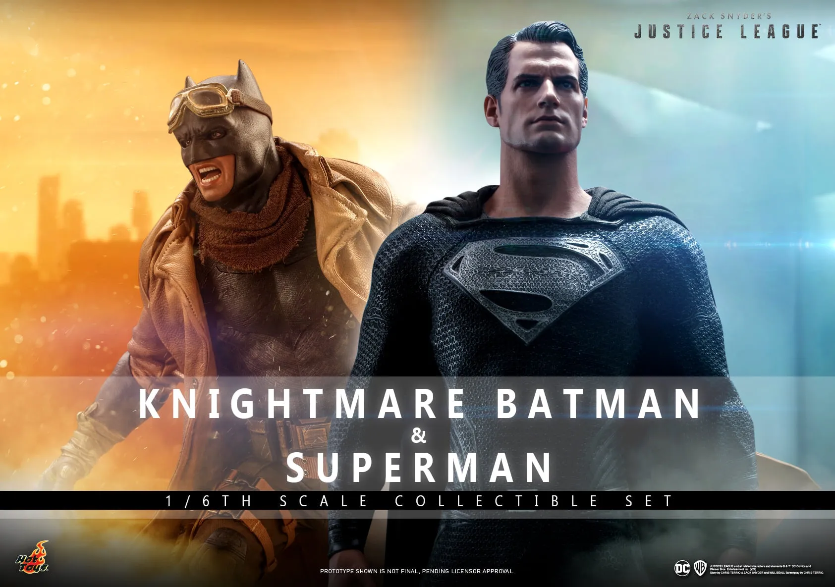 Hot Toys - TMS038 - Zack Snyder's Justice League - 1/6th scale Knightmare Batman and Superman Collectible Set