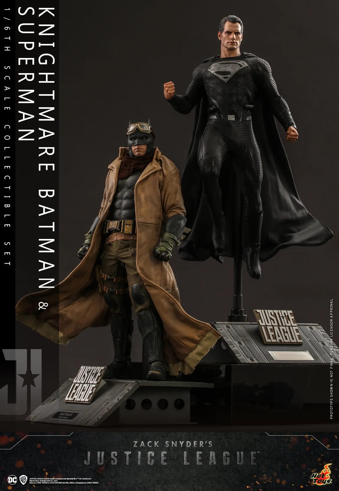 Hot Toys - TMS038 - Zack Snyder's Justice League - 1/6th scale Knightmare Batman and Superman Collectible Set