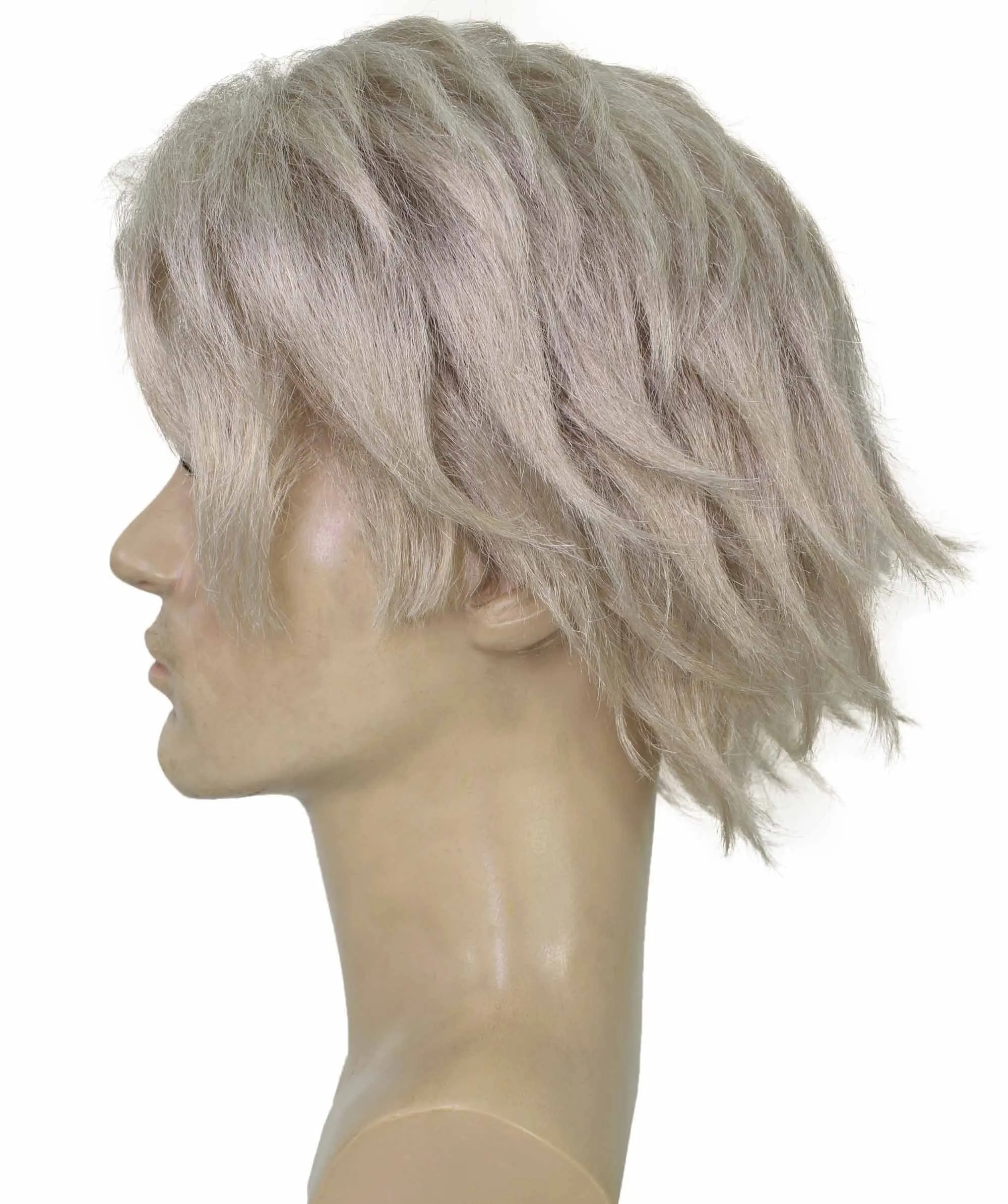 HPO Adult Men’s Biologist Movie Character Wig, Perfect for Halloween and Cosplay, Flame-retardant Synthetic Fiber | HPO