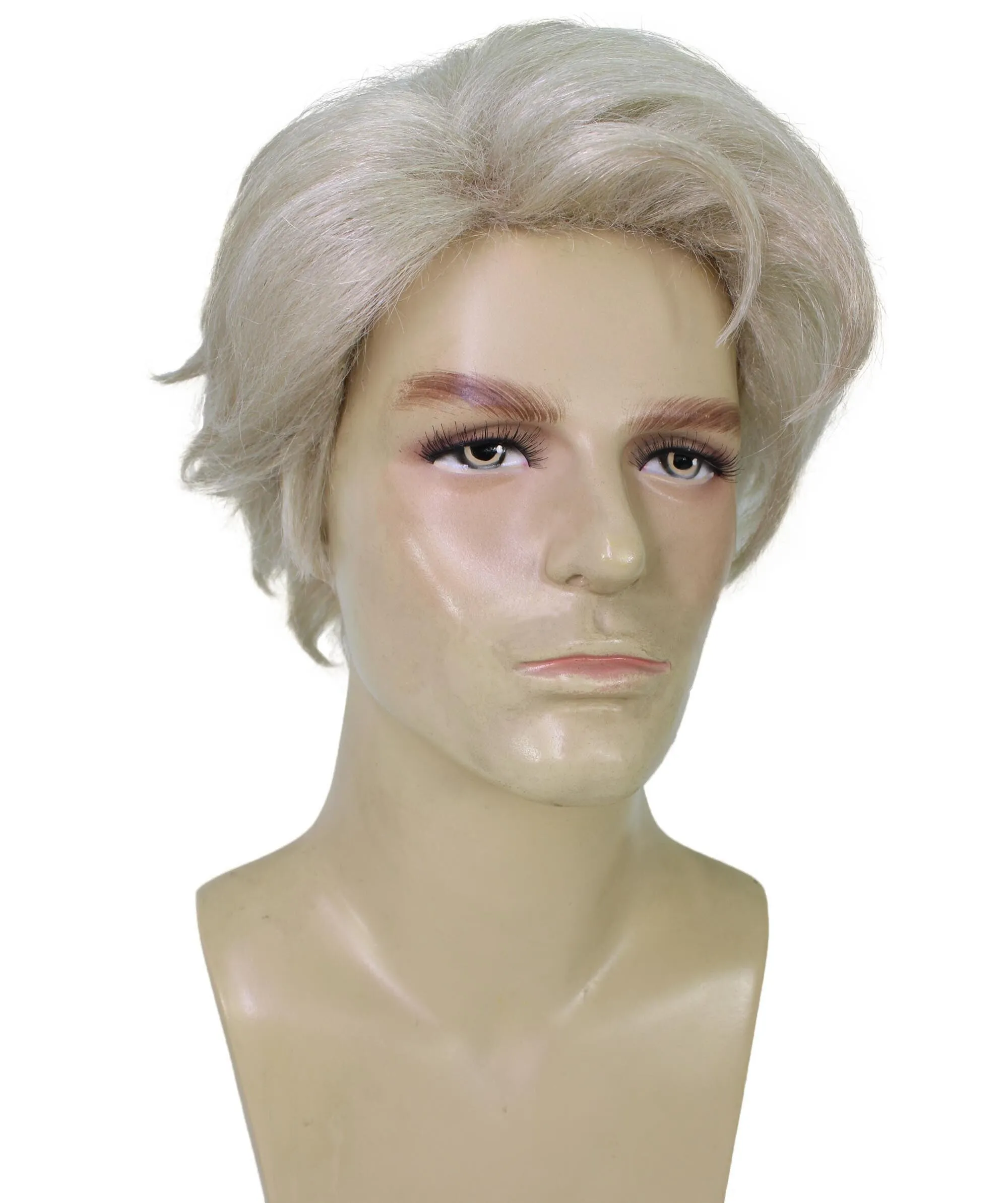 HPO Adult Men’s Biologist Movie Character Wig, Perfect for Halloween and Cosplay, Flame-retardant Synthetic Fiber | HPO