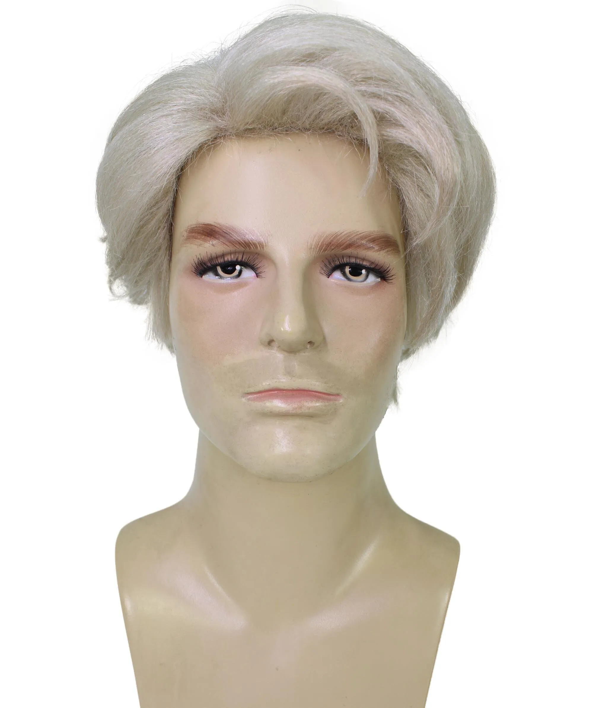 HPO Adult Men’s Biologist Movie Character Wig, Perfect for Halloween and Cosplay, Flame-retardant Synthetic Fiber | HPO