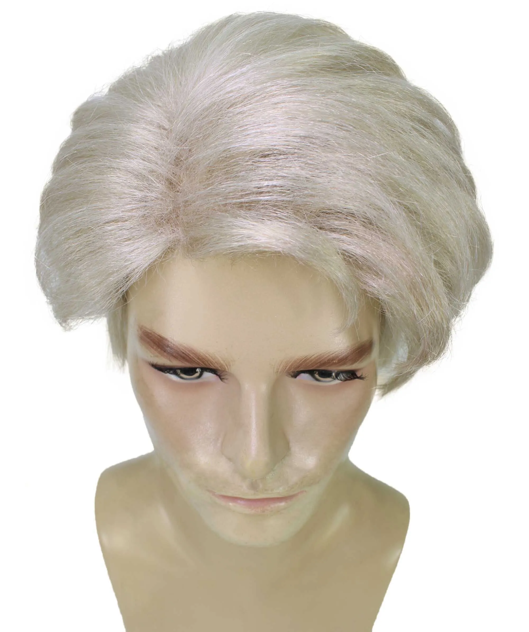 HPO Adult Men’s Biologist Movie Character Wig, Perfect for Halloween and Cosplay, Flame-retardant Synthetic Fiber | HPO