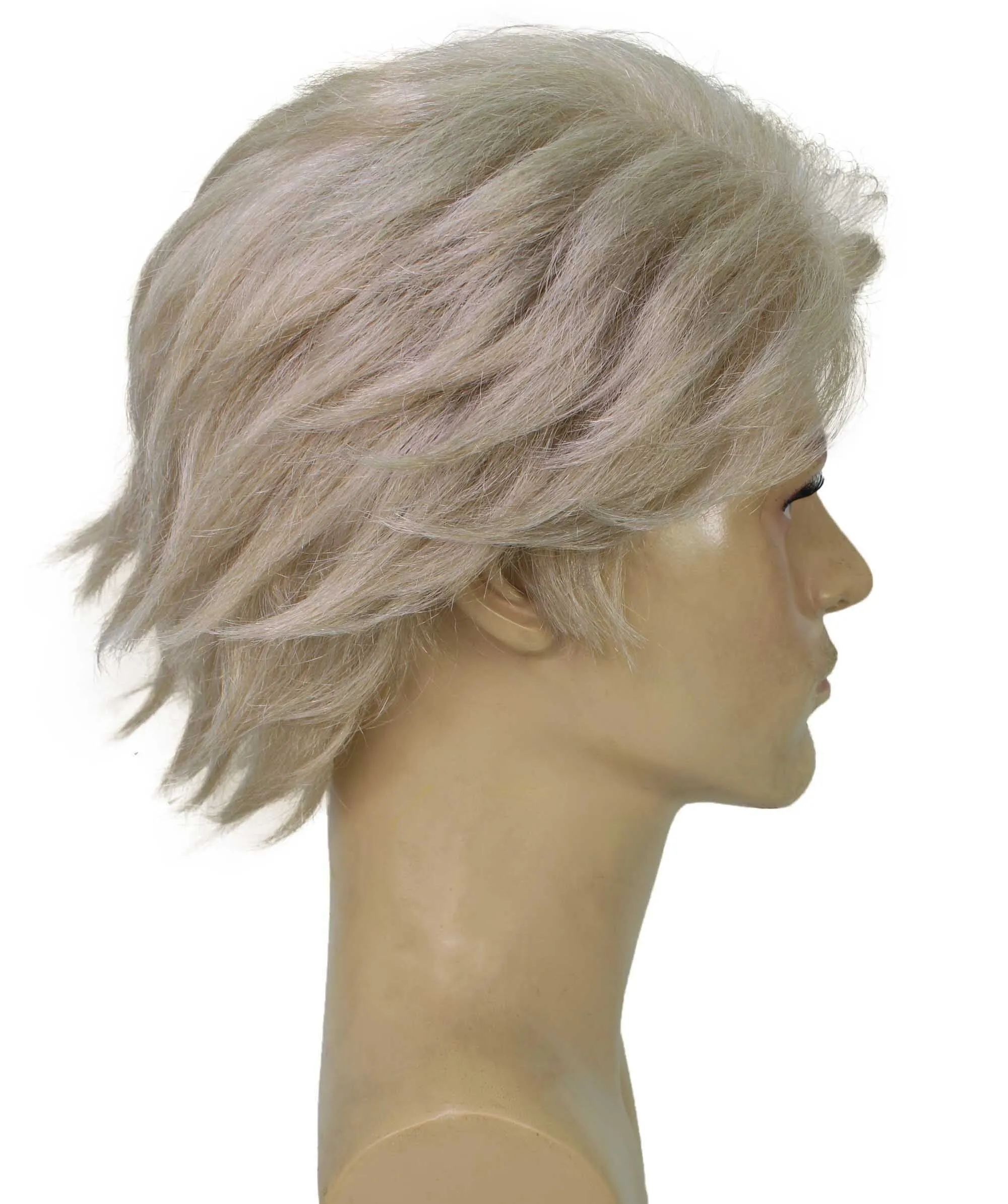 HPO Adult Men’s Biologist Movie Character Wig, Perfect for Halloween and Cosplay, Flame-retardant Synthetic Fiber | HPO