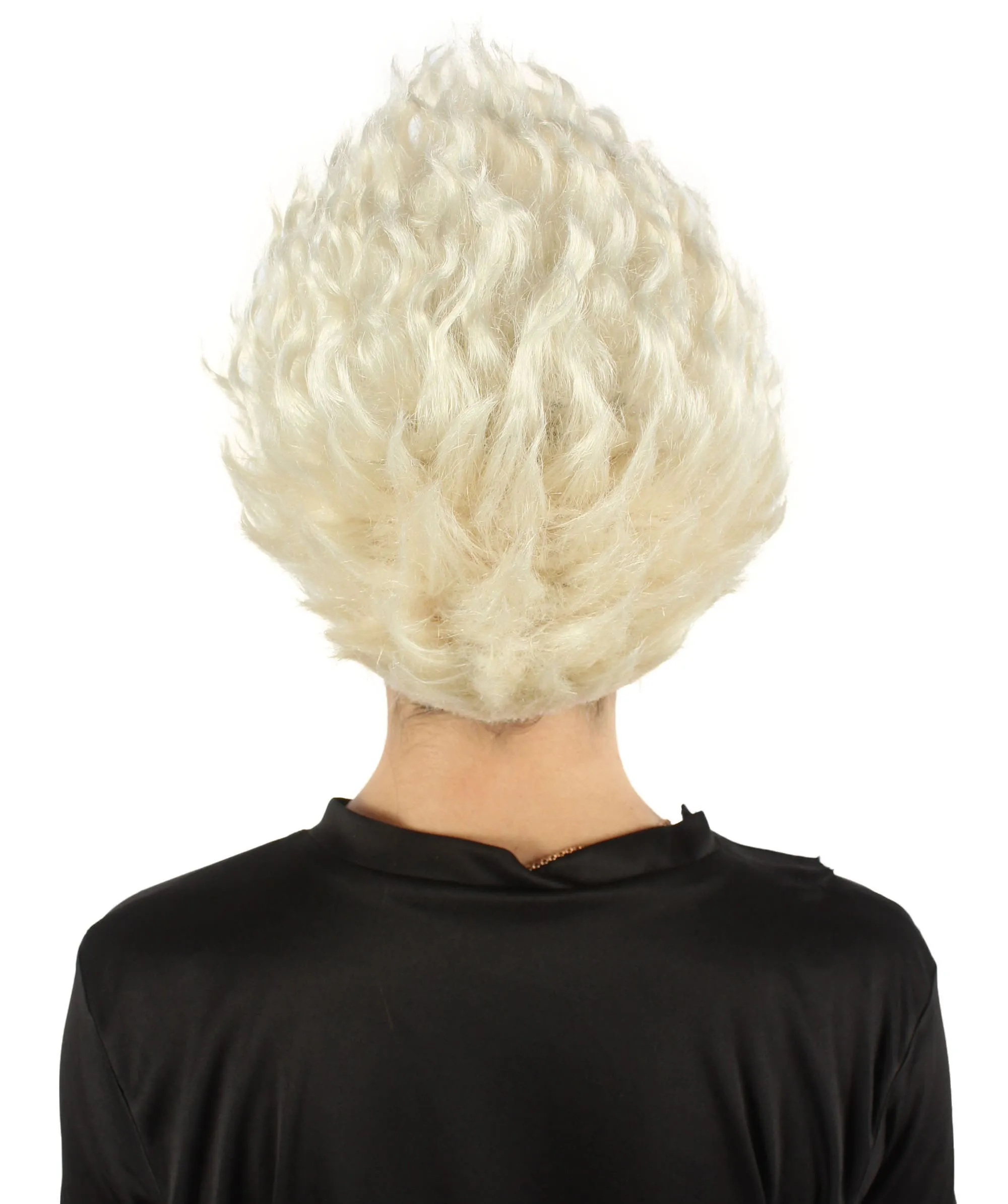 HPO Adult Women’s 3D-hair Strands Looking Blonde Spiky Wig | Flame-retardant 100% Synthetic Fiber Cosplay Wig