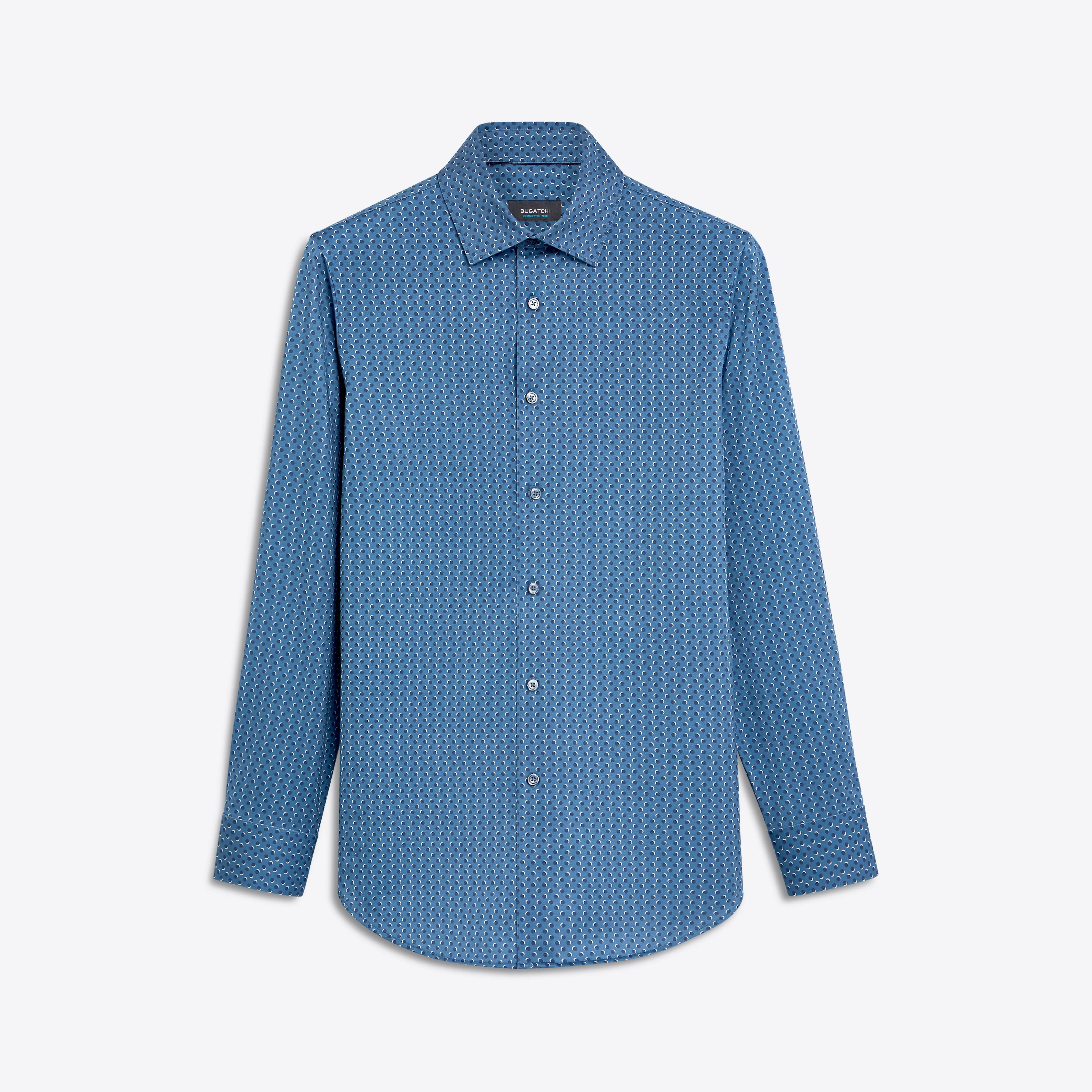 JAMES Double Dot Print OoohCotton Twill Shirt