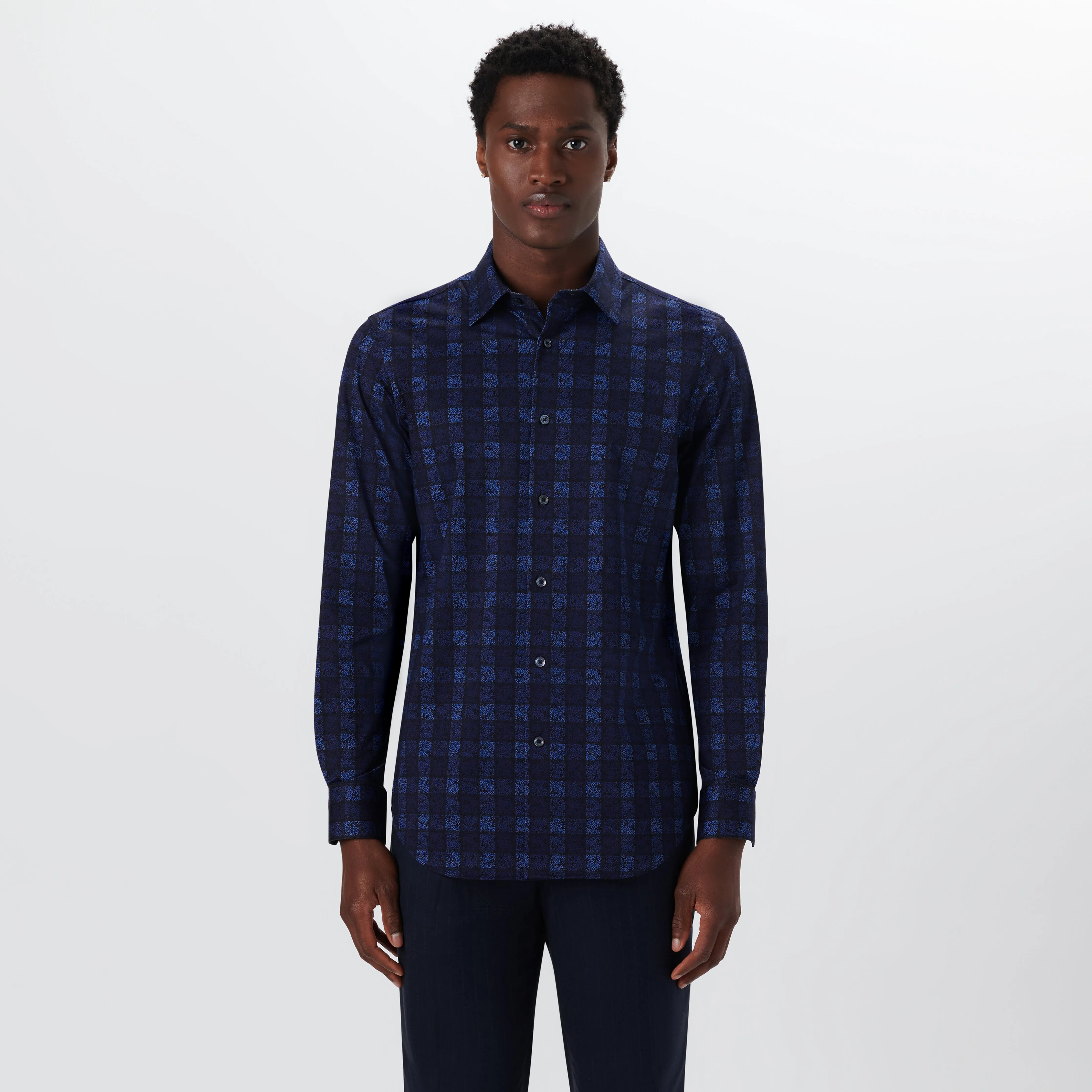 JAMES Floral Check OoohCotton Shirt