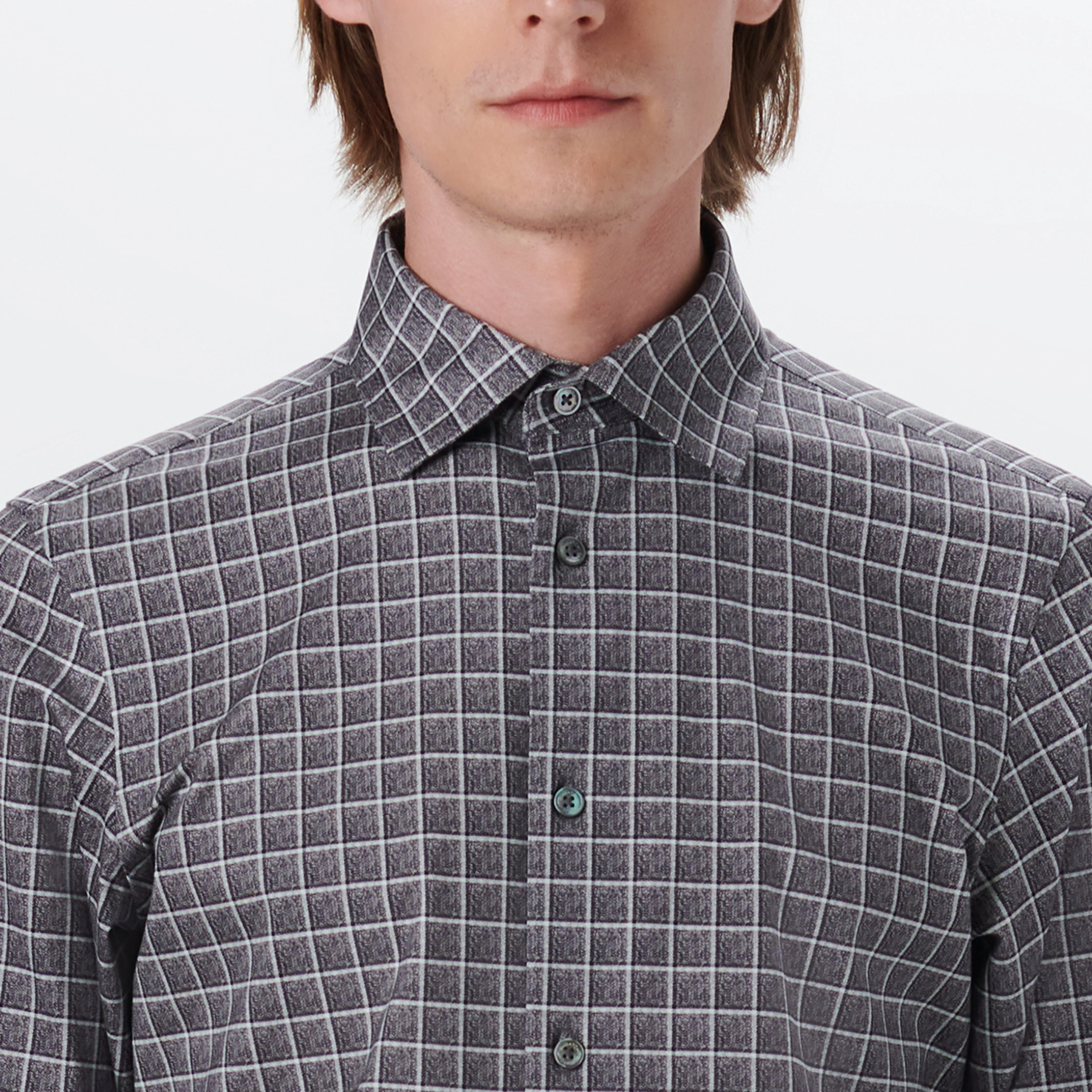 JAMES Graph Check OoohCotton Shirt