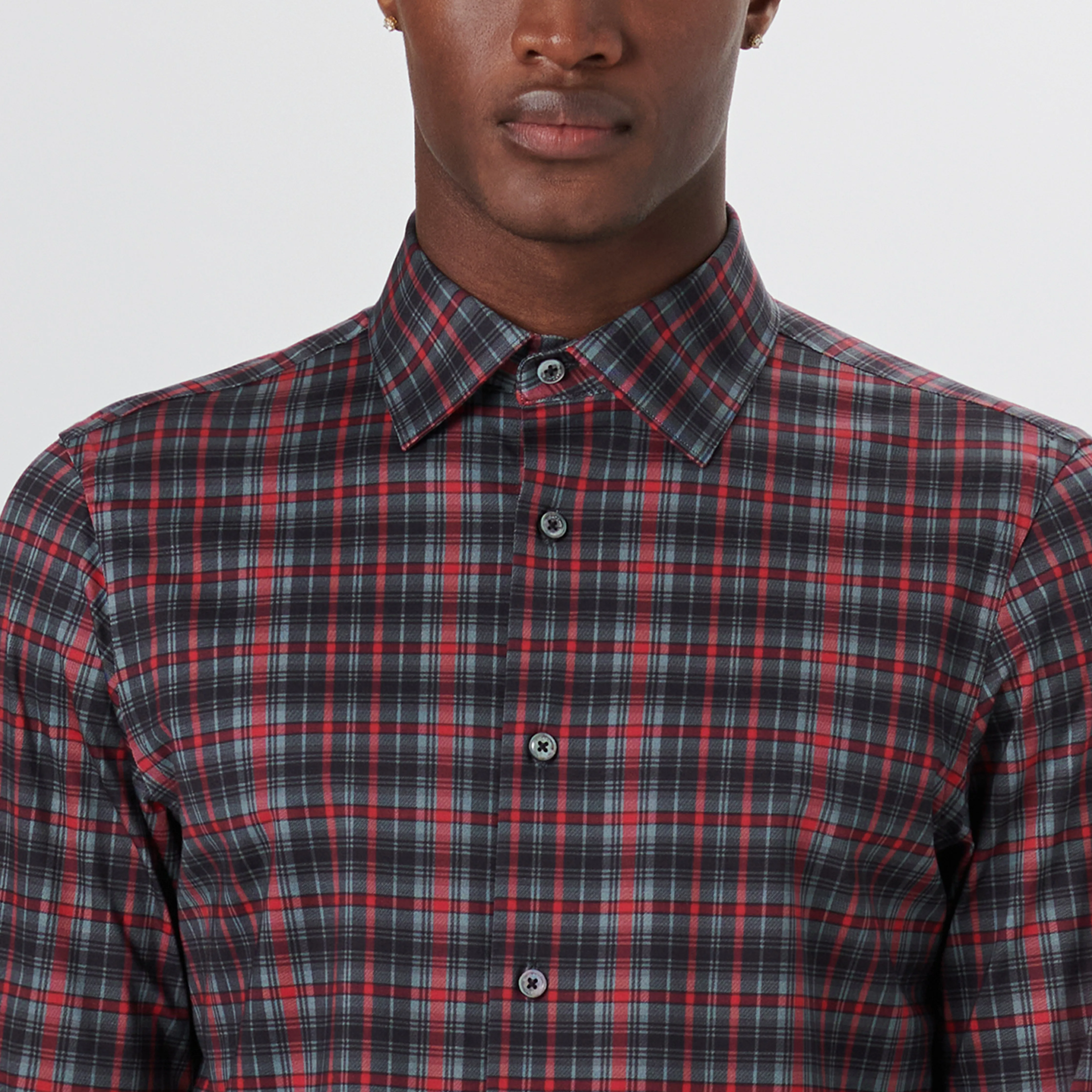 JAMES Tartan Check OoohCotton Shirt